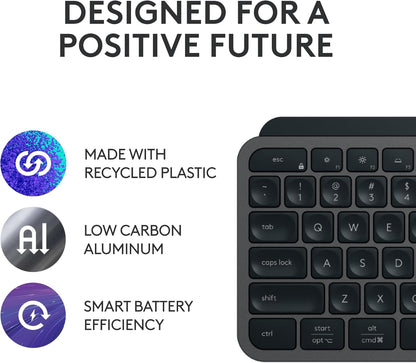 Logitech 920-011889 MX Keys S Wireless Keyboard Mouse Combo