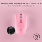 Razer RZ01-03731200-R3U1 Orochi V2 Quartz Pink Wireless Gaming Mouse