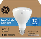 GE 93130022 65W Daylight BR30 LED Floodlights (12-Pack)