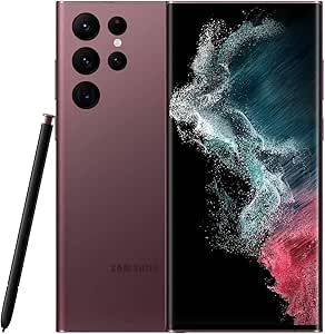 Samsung Galaxy S22 Ultra 5G 256GB Unlocked Burgundy — main product image