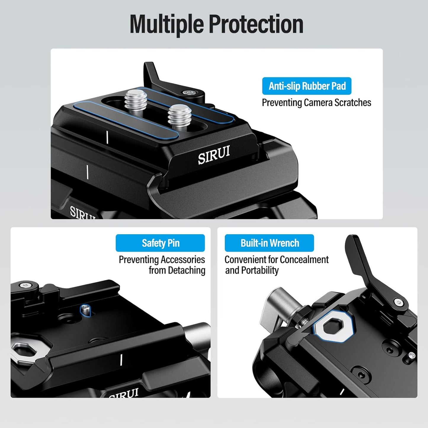 Sirui AM-QA-LR 15mm Rail System with QR Plate