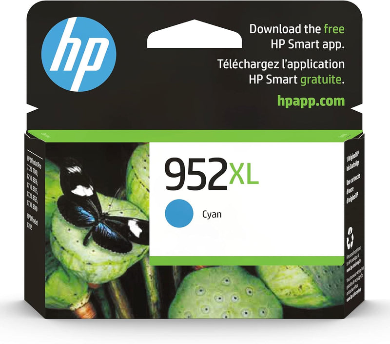 HP L0S61AN 952XL Cyan High-Yield Ink Cartridge — main product image
