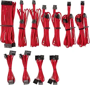 Corsair CP-8920223 Individually Sleeved PSU Cables Pro Kit Red