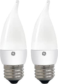 GE 31019 LED Chandelier Bulb Soft White 2-Pack
