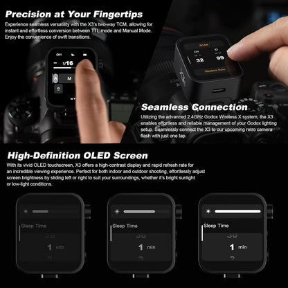 Godox X3S TTL Wireless Flash Trigger for Sony Camera OLED