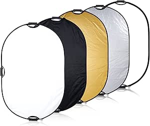 Neewer Portable 5-in-1 Oval Light Reflector 24x36inch
