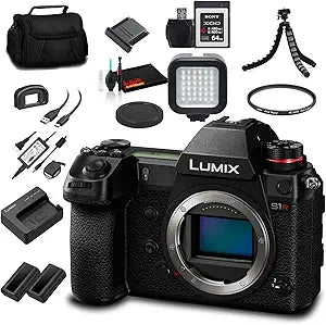 Panasonic DC-S1RBODY Lumix S1R Mirrorless Camera Bundle