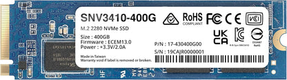 Synology SNV3410-400G M.2 NVMe SSD - 400GB, High Endurance