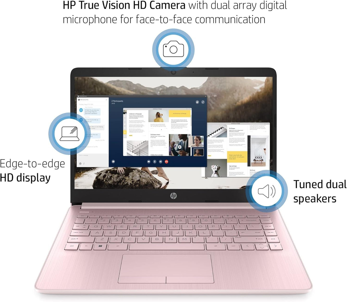 HP Stream 14" Celeron Laptop with 1 Year Office 365