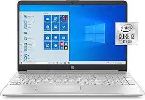 HP i3-1005G1 Renewed 15.6" HD Laptop - 8GB RAM, 256GB SSD