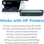 HP 212A Cyan Toner: LaserJet Enterprise M554/M578 Series, W2121A