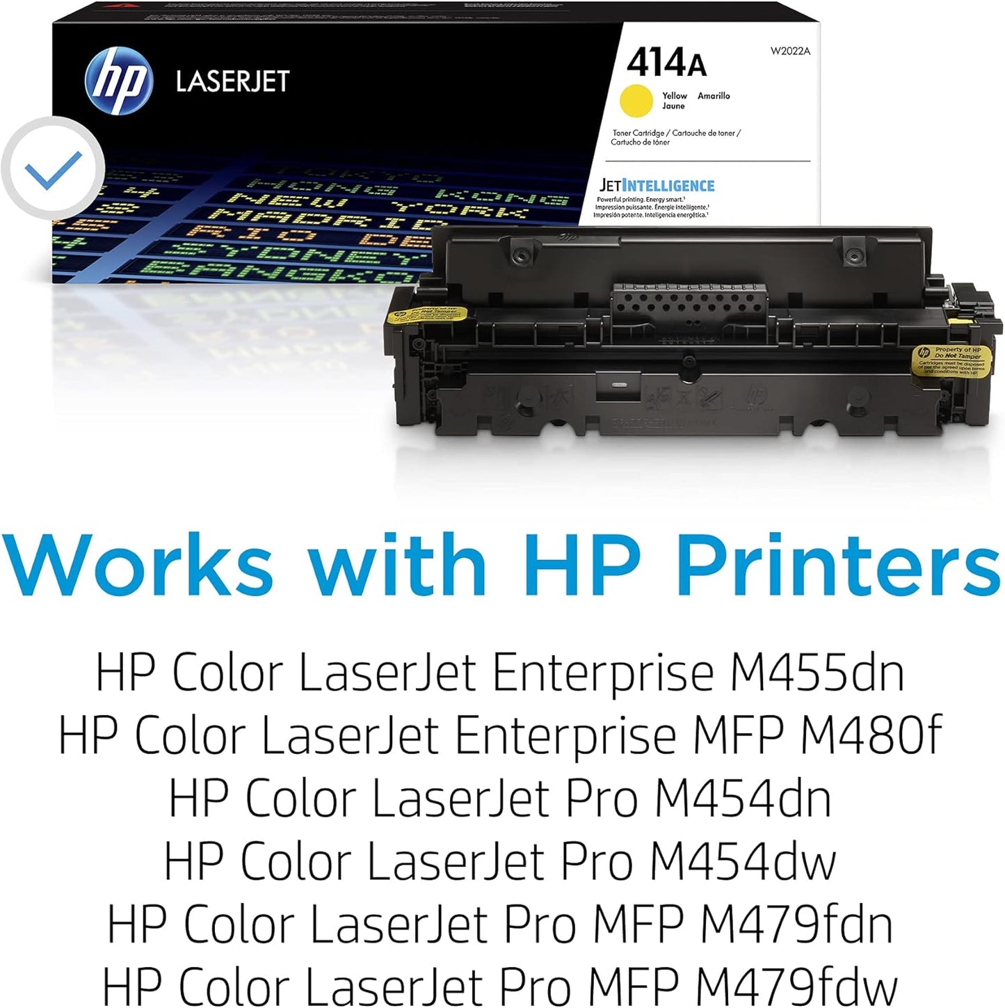 HP W2022A 414A Yellow Toner Cartridge LaserJet