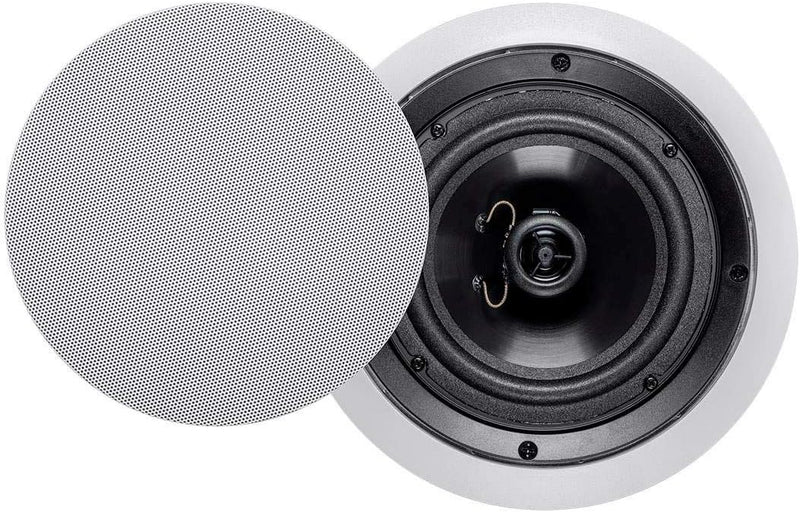 Monoprice 118587 Aria 6.5 Inch 2-Way Ceiling Speakers Pair — main product image