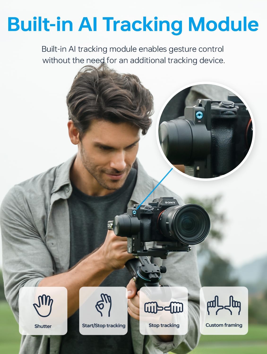 FeiyuTech PN-54T7-801Z SCORP 2 AI Camera Stabilizer