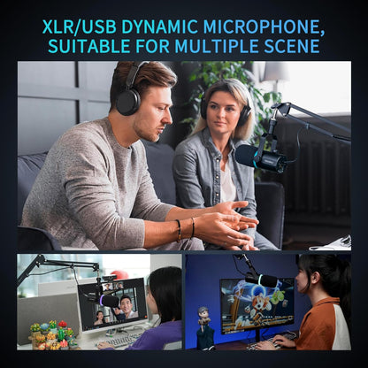 FEELWORLD PM1 USB XLR Dynamic Studio Microphone