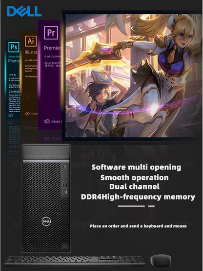 Dell 7000 i7 Desktop: 32GB DDR5, 512SSD + 1TB HDD, Windows 11 Pro