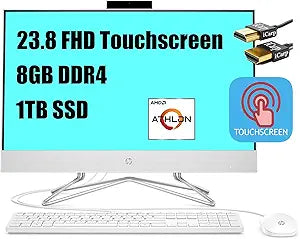 HP 24 All-in-One Touchscreen Desktop AMD Athlon