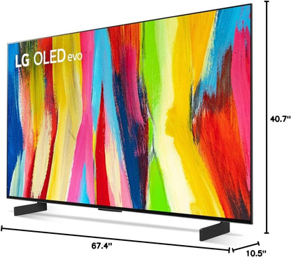 LG OLED77C2PUA 77" 4K OLED TV: Bundle with S65Q Sound Bar
