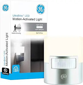 GE 29844 LED Motion Sensor Night Light Plug-in