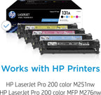 HP 131A Toner Cartridge 4-Pack (Black, Cyan, Magenta, Yellow)