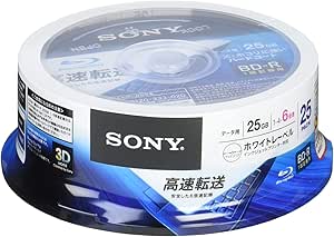 Sony 25BNR1DCPP6 Blu-ray Discs 25 Spindle - BD-R 25GB