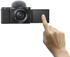 Sony ILCZV-E10/W Alpha ZV-E10 Renewed Mirrorless Vlog Camera