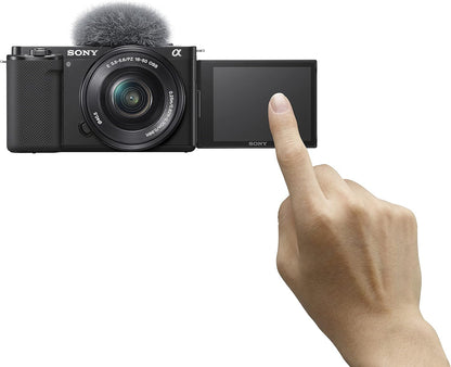 Sony ILCZV-E10/W Alpha ZV-E10 Renewed Mirrorless Vlog Camera