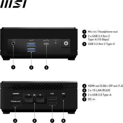 MSI CUBINADL019B Cubi N ADL Mini PC Barebone