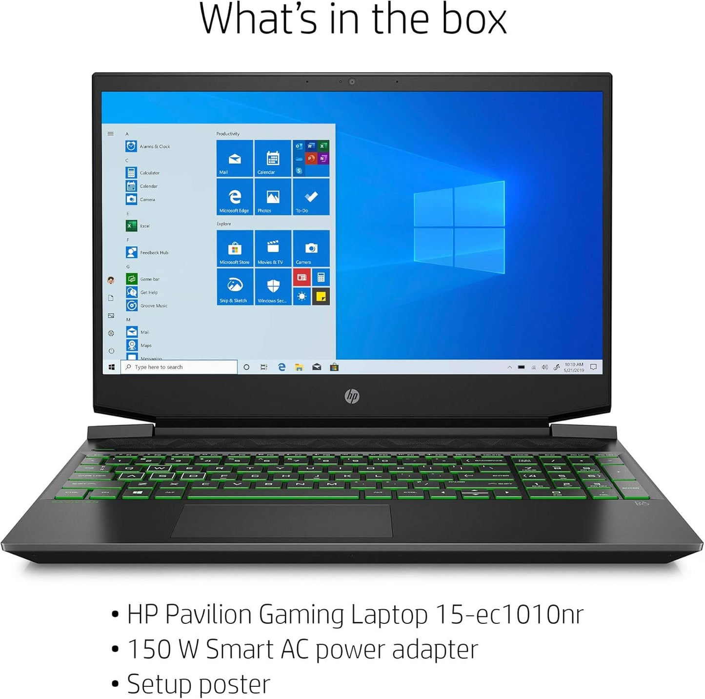 HP 15-ec1010nr Pavilion Gaming Laptop Ryzen 5 8GB 512GB SSD GTX 1650