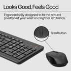 HP 2V9E6AA#ABL - 330 Wireless Keyboard and Mouse Combo - Black