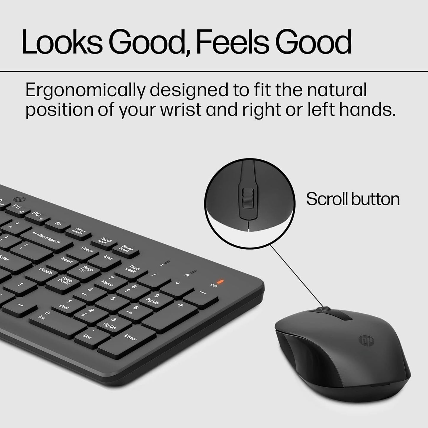 HP 2V9E6AA#ABL - 330 Wireless Keyboard and Mouse Combo - Black