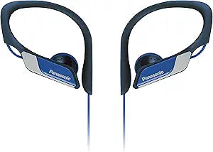 Panasonic RP-HS34E-A Clip-On Sport Headphones Blue