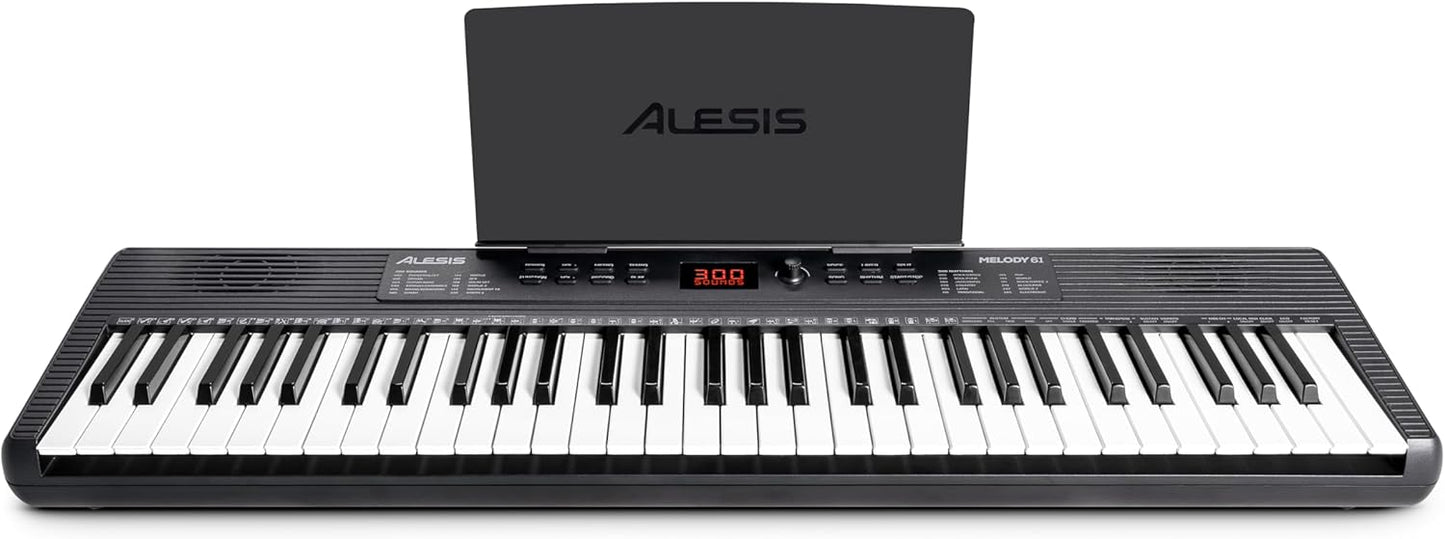 Alesis MELODY61 MK4 Beginner Keyboard Piano Bundle