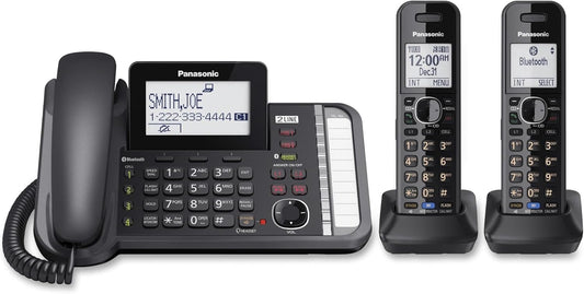 Panasonic KX-TG9582B 2-Line Corded/Cordless Phone System