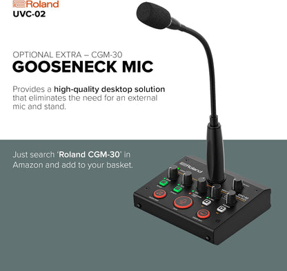 Roland UVC-02 Web Presentation Dock - Black
