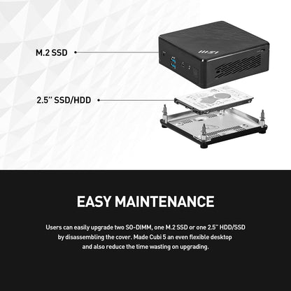 MSI CUBI512M086B Intel i3 Mini PC Barebones WiFi 6E