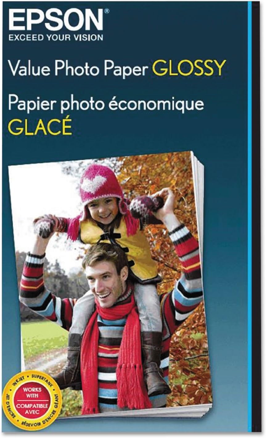 Epson S400034 Value Photo Paper 4x6 Glossy 100 Sheets