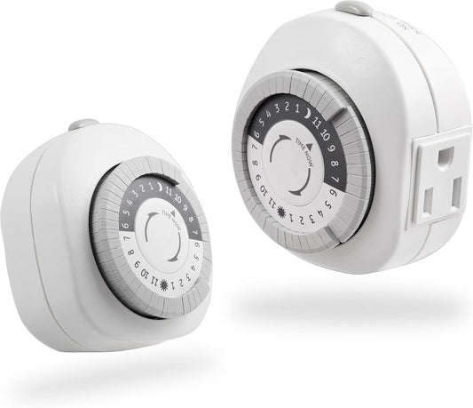 GE 46139 Heavy Duty Indoor Mechanical Timer 2-Pack