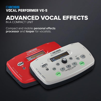 Boss VE5RD VE-5 Vocal Performer Red Effects Pedal