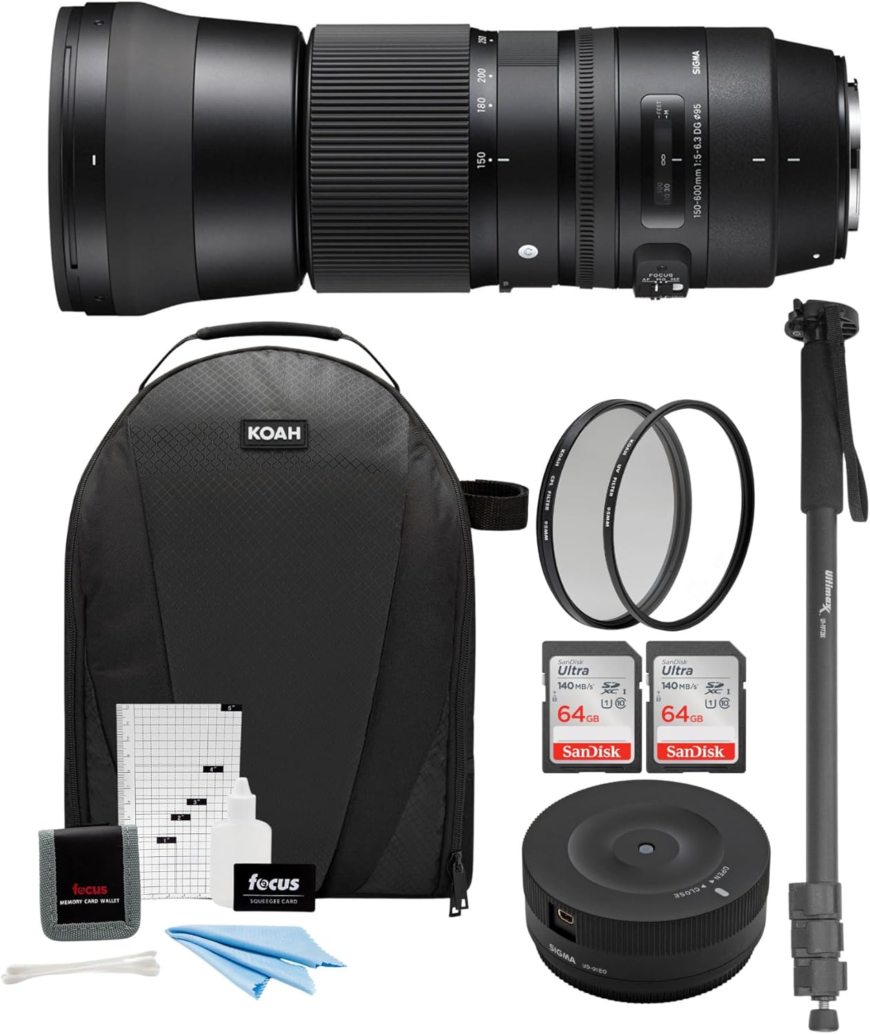 Sigma 150-600mm Nikon Lens Contemporary Bundle