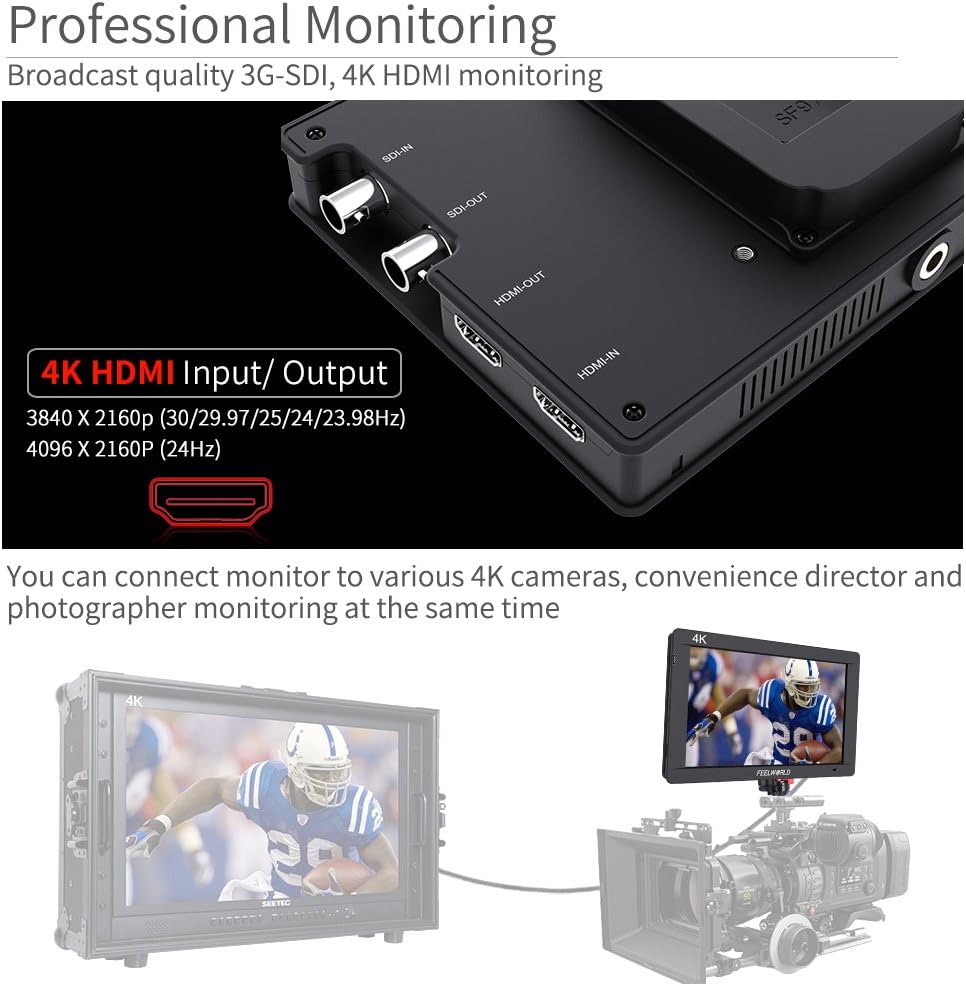 FEELWORLD FW703 7" 3G SDI 4K HDMI Monitor