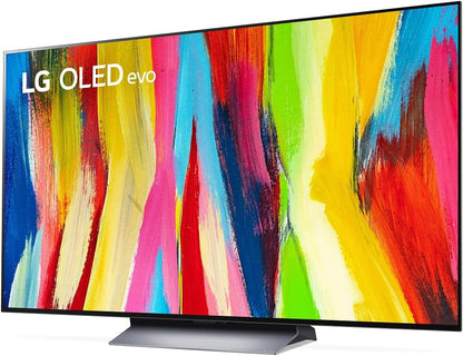 LG E2LGOLED55C2PUA 55" 4K Smart OLED TV Home Theater Bundle