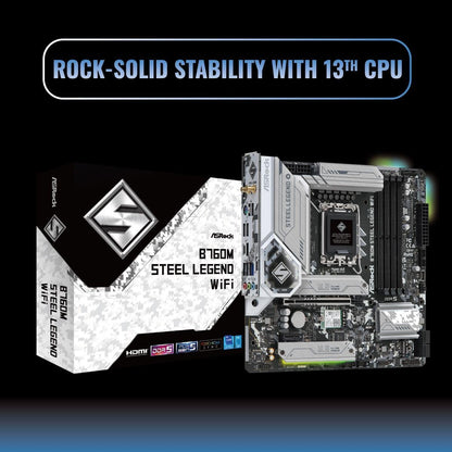 ASRock B760M STEEL LEGEND WIFI DDR5 Motherboard