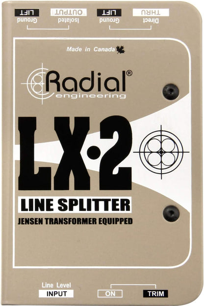 Radial Engineering 4334434763 LX2 2-Channel Line Splitter
