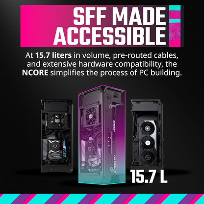 Cooler Master NR100-ZNNN85-SL0 NCORE 100 MAX ITX PC Case - Bronze