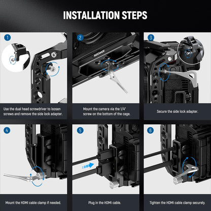Neewer 10103122 Lumix GH6 Camera Cage - Aluminum Video Rig