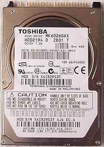 Toshiba HDD2194 60GB 2.5" 5400RPM Laptop HDD