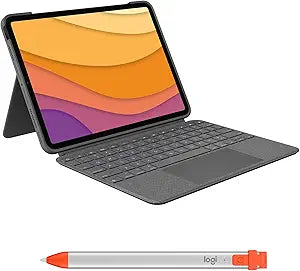 Logitech Combo Touch iPad Air Keyboard Case with Crayon Orange