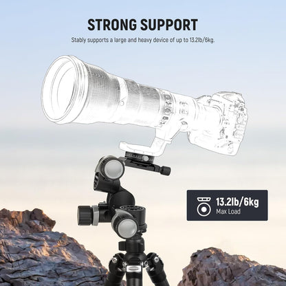 Neewer TH15 3-Way Geared Tripod Head Panoramic