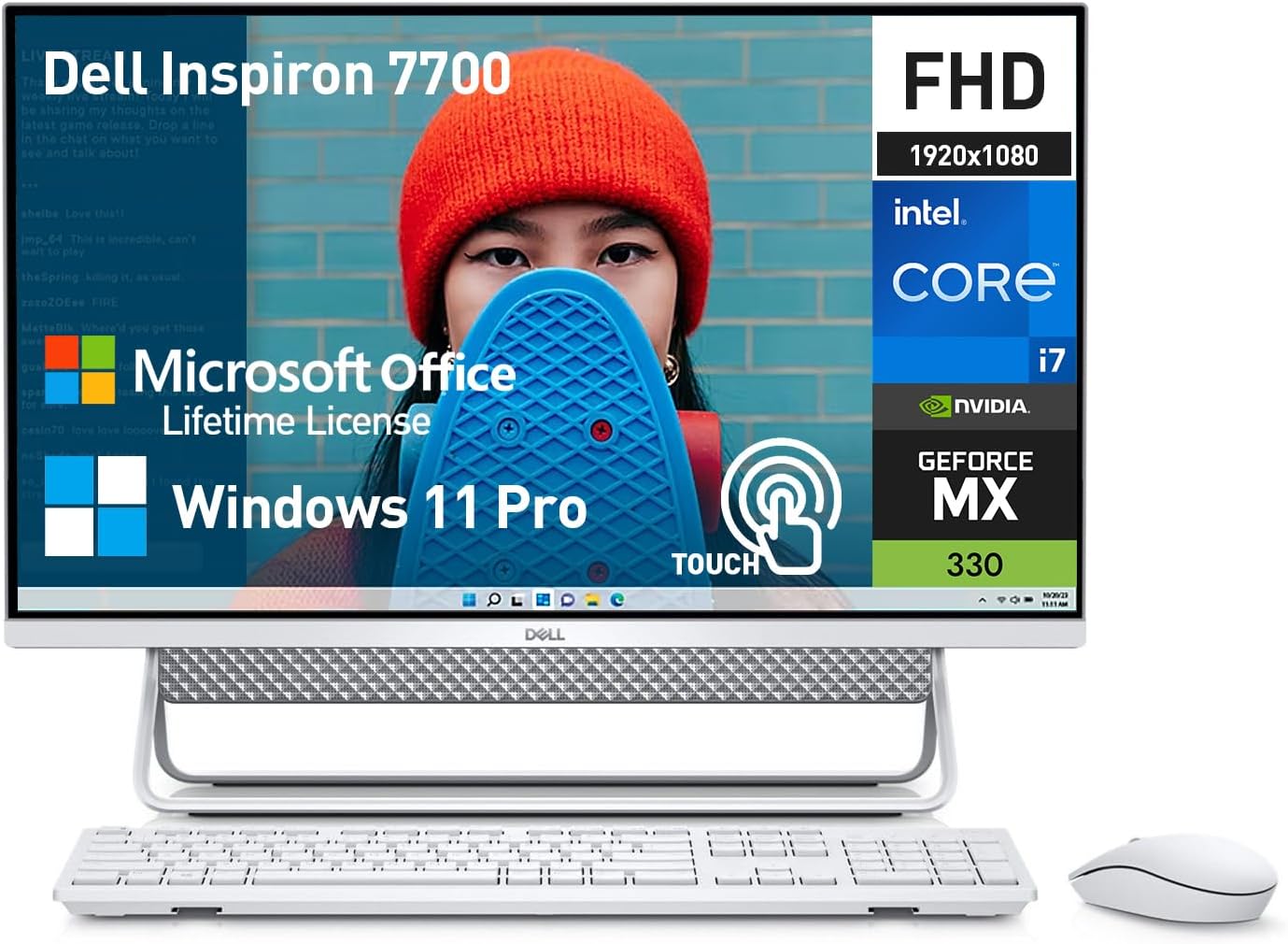 Dell Inspiron 27 All-in-One i7 MX330 Touchscreen Desktop
